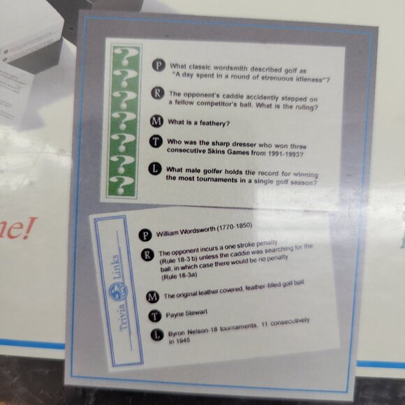 trivia links golf trivia game sealed new in box - Picture 6 of 9